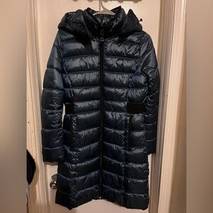Women's Calvin Klein Blue Puffer Coat
